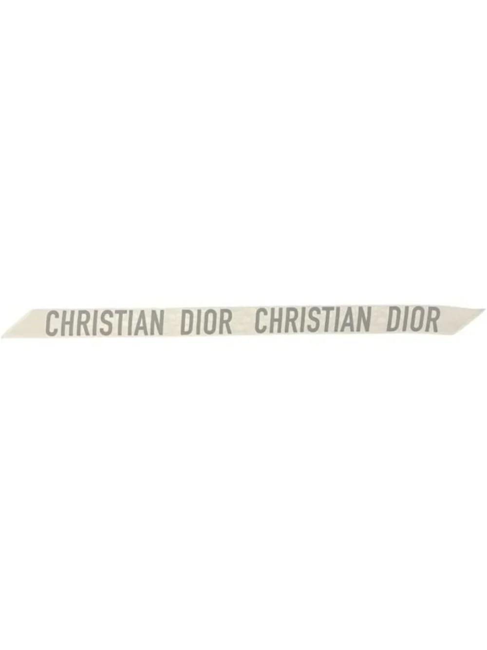 Dior Ribbon Scarf Mitzah Gray Oblique Already Cleaned Silk Logo All Over Pattern